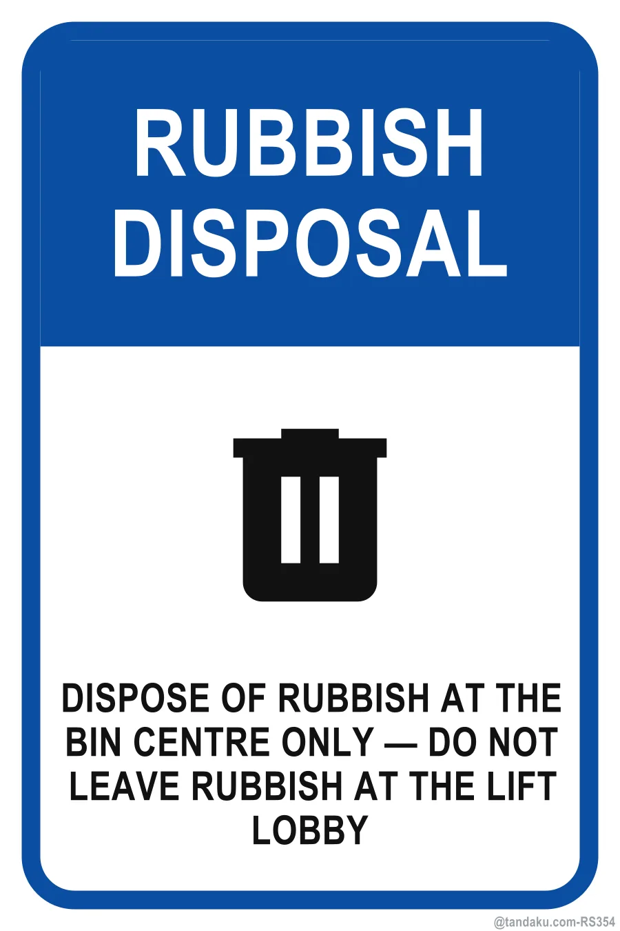 RUBBISH DISPOSAL — English