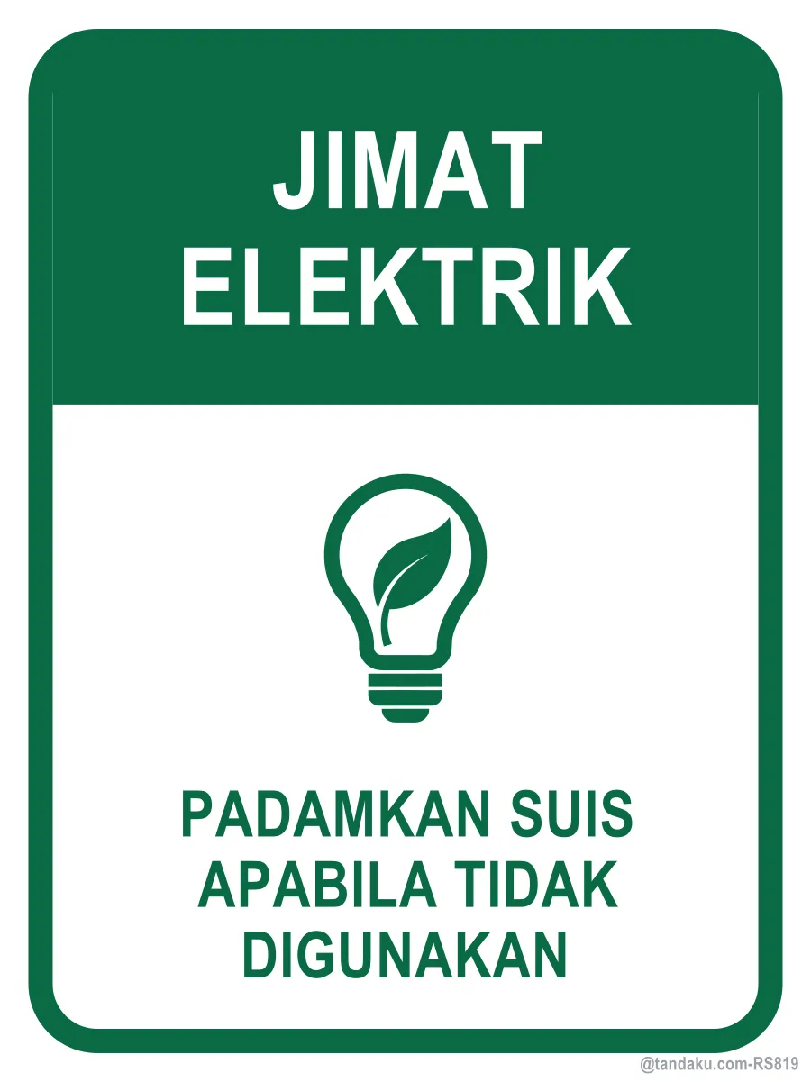 SAVE ELECTRICITY — Bahasa Malaysia