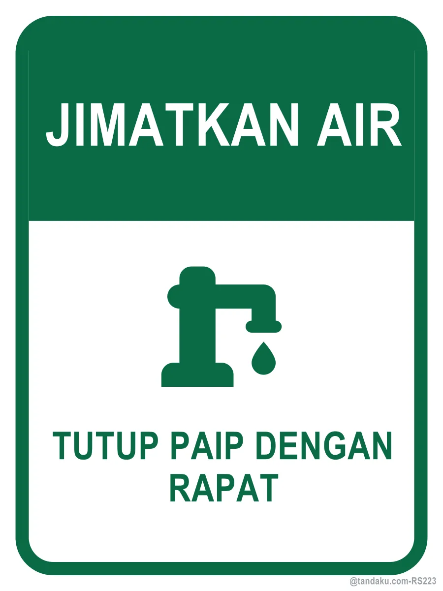 SAVE WATER — Bahasa Malaysia