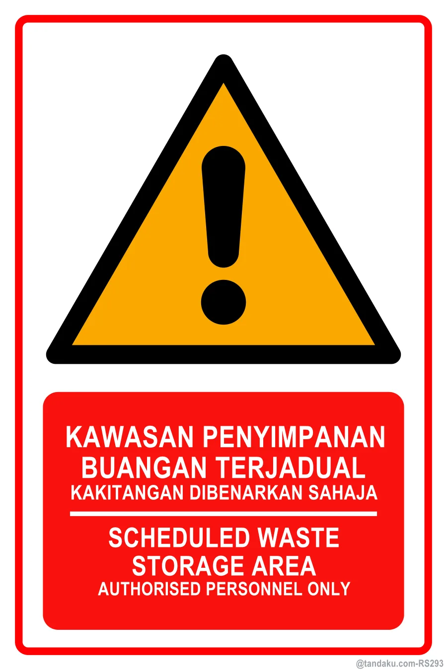 Scheduled Waste Storage