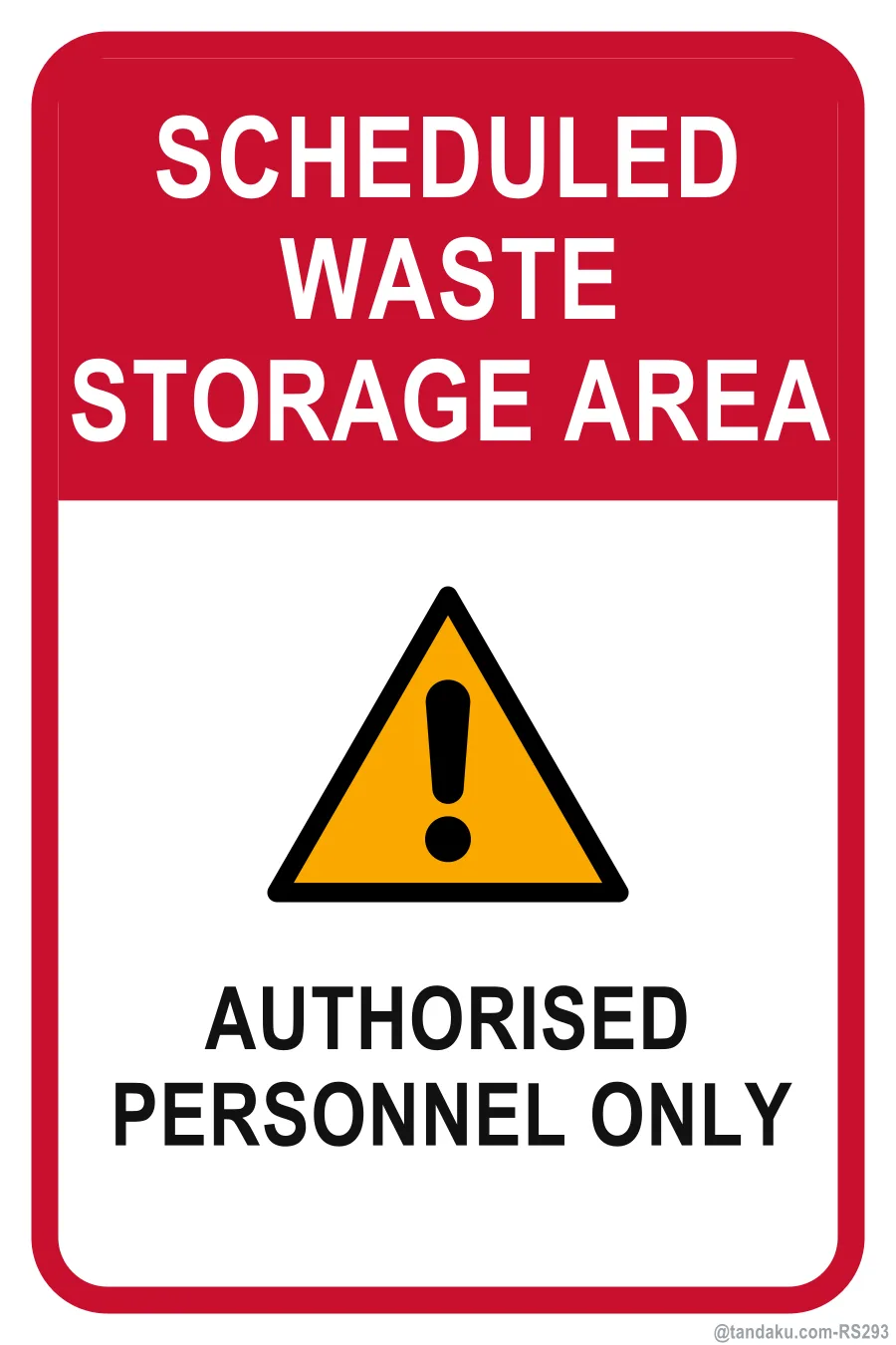 Scheduled Waste Storage — English
