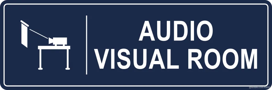 AUDIO VISUAL ROOM — English