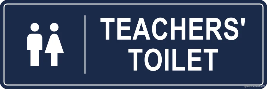 TEACHERS' TOILET — English