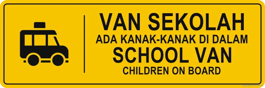 School Van Sticker