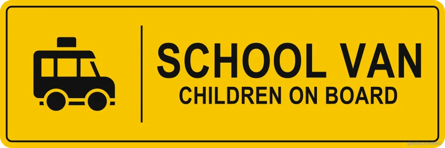 SCHOOL VAN — English