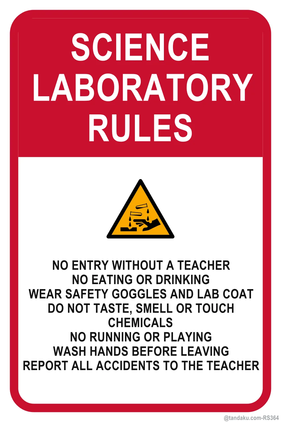 SCIENCE LABORATORY RULES — English