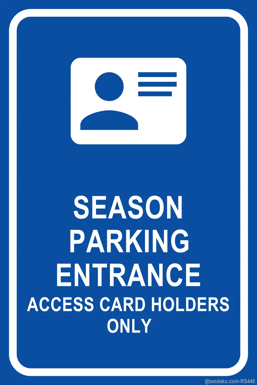 SEASON PARKING ENTRANCE — English