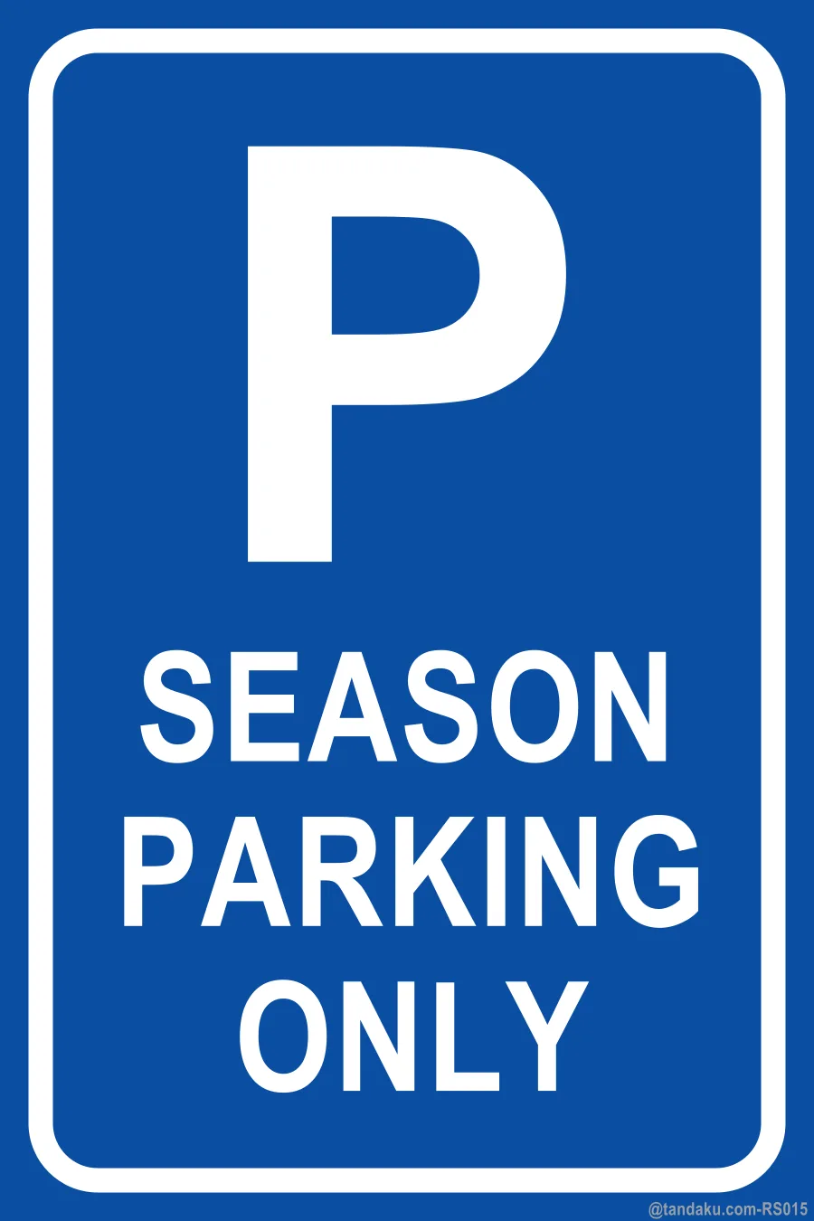 SEASON PARKING ONLY — English