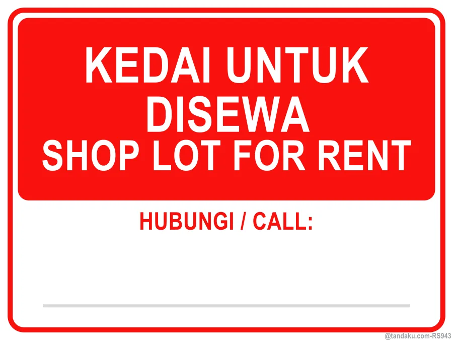 Shop Lot For Rent Board