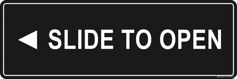 ◄ SLIDE TO OPEN — English