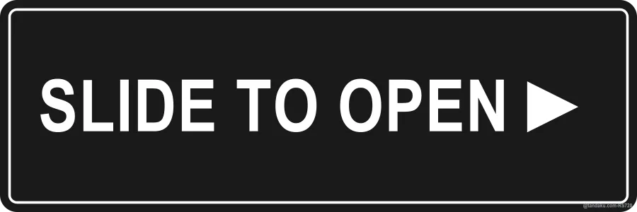 SLIDE TO OPEN ► — English