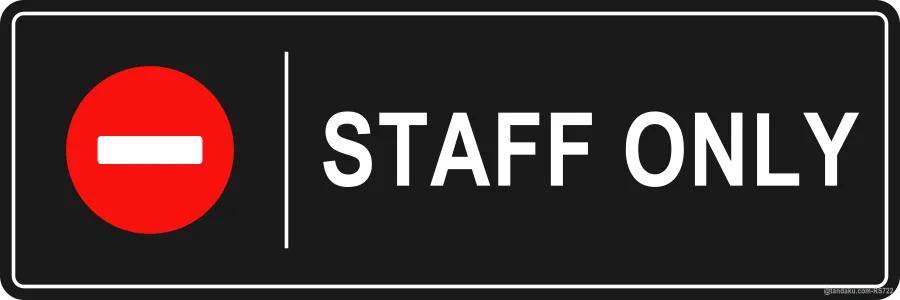 STAFF ONLY — English