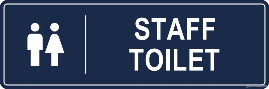 STAFF TOILET — English