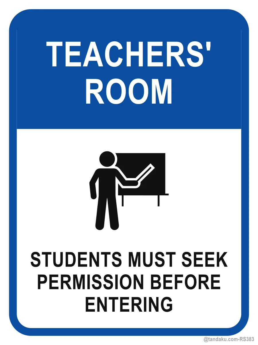 TEACHERS' ROOM — English