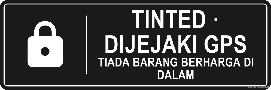 TINTED · GPS TRACKED — Bahasa Malaysia
