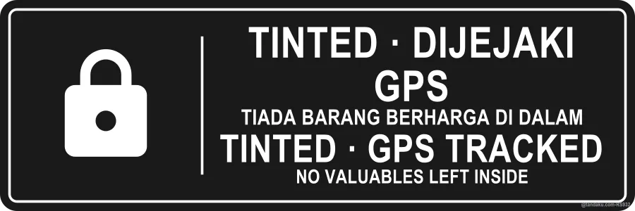 Tinted Gps Tracked Sticker