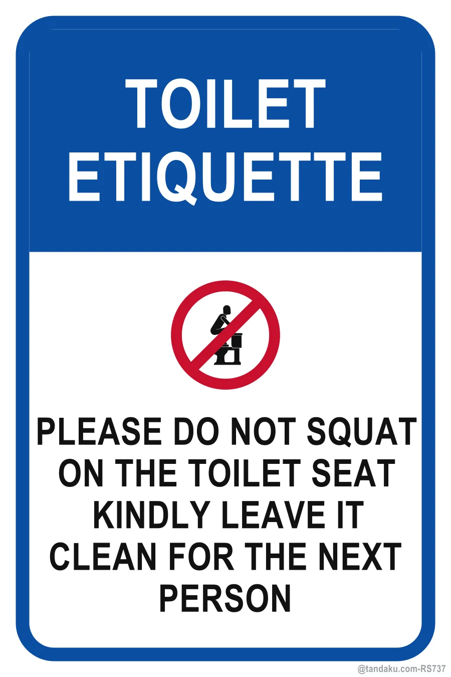 TOILET ETIQUETTE — English