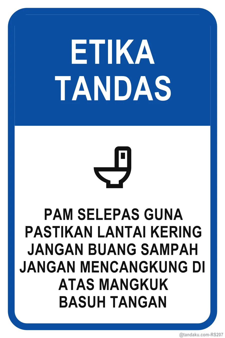 TOILET ETIQUETTE — Bahasa Malaysia