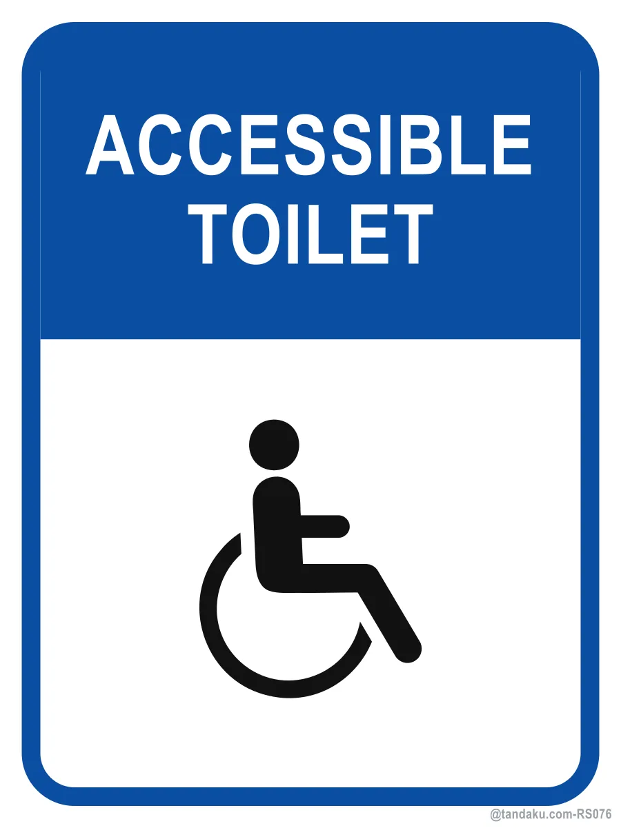 ACCESSIBLE TOILET — English