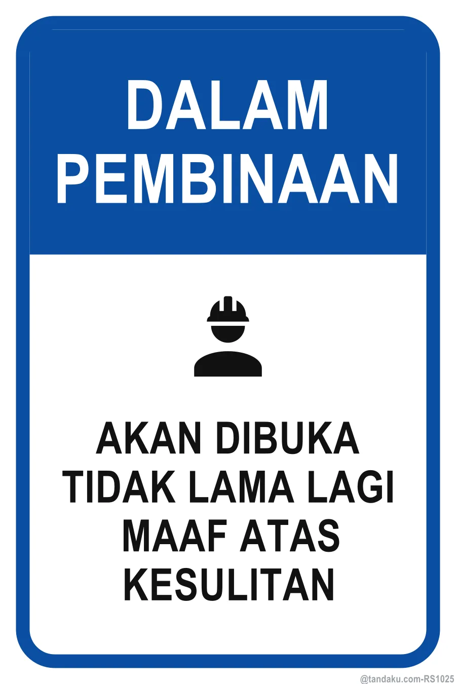 UNDER CONSTRUCTION — Bahasa Malaysia