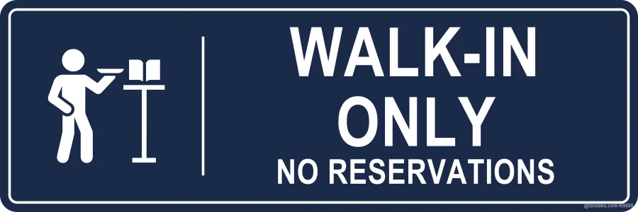 WALK-IN ONLY — English