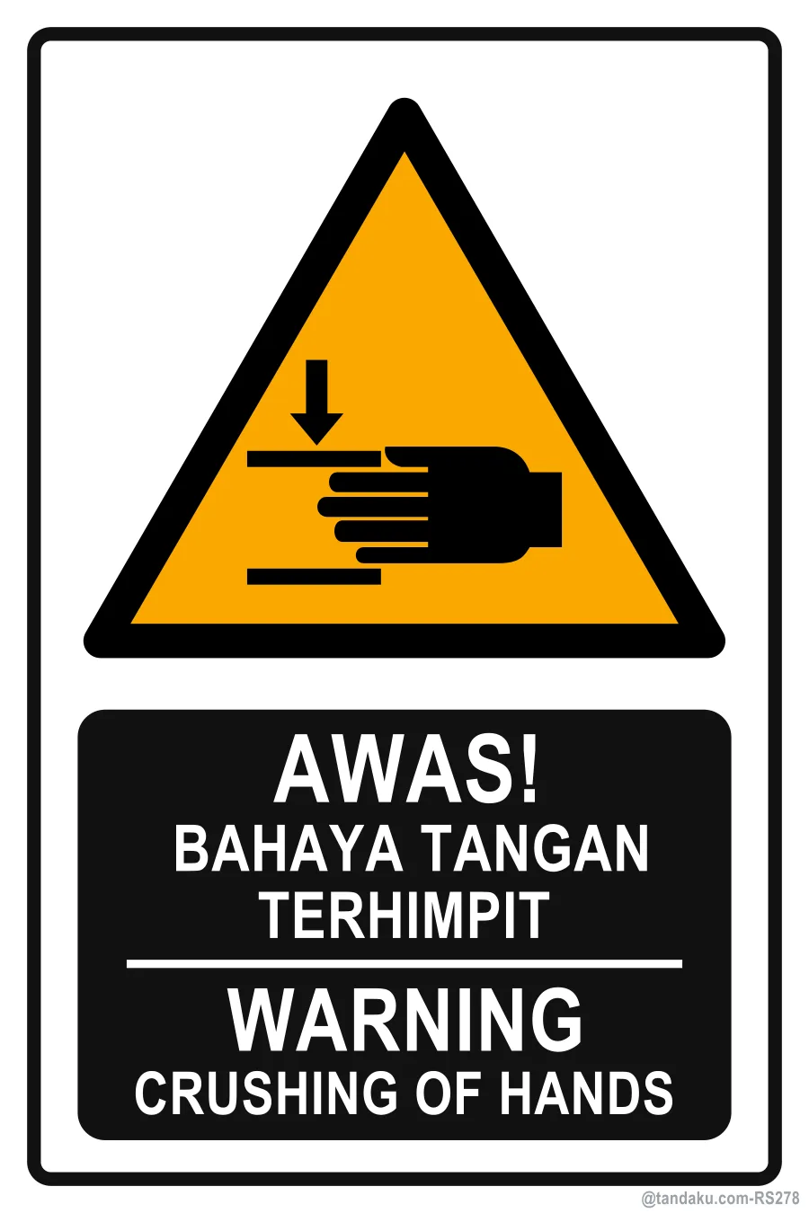 Warning Crushing Hands