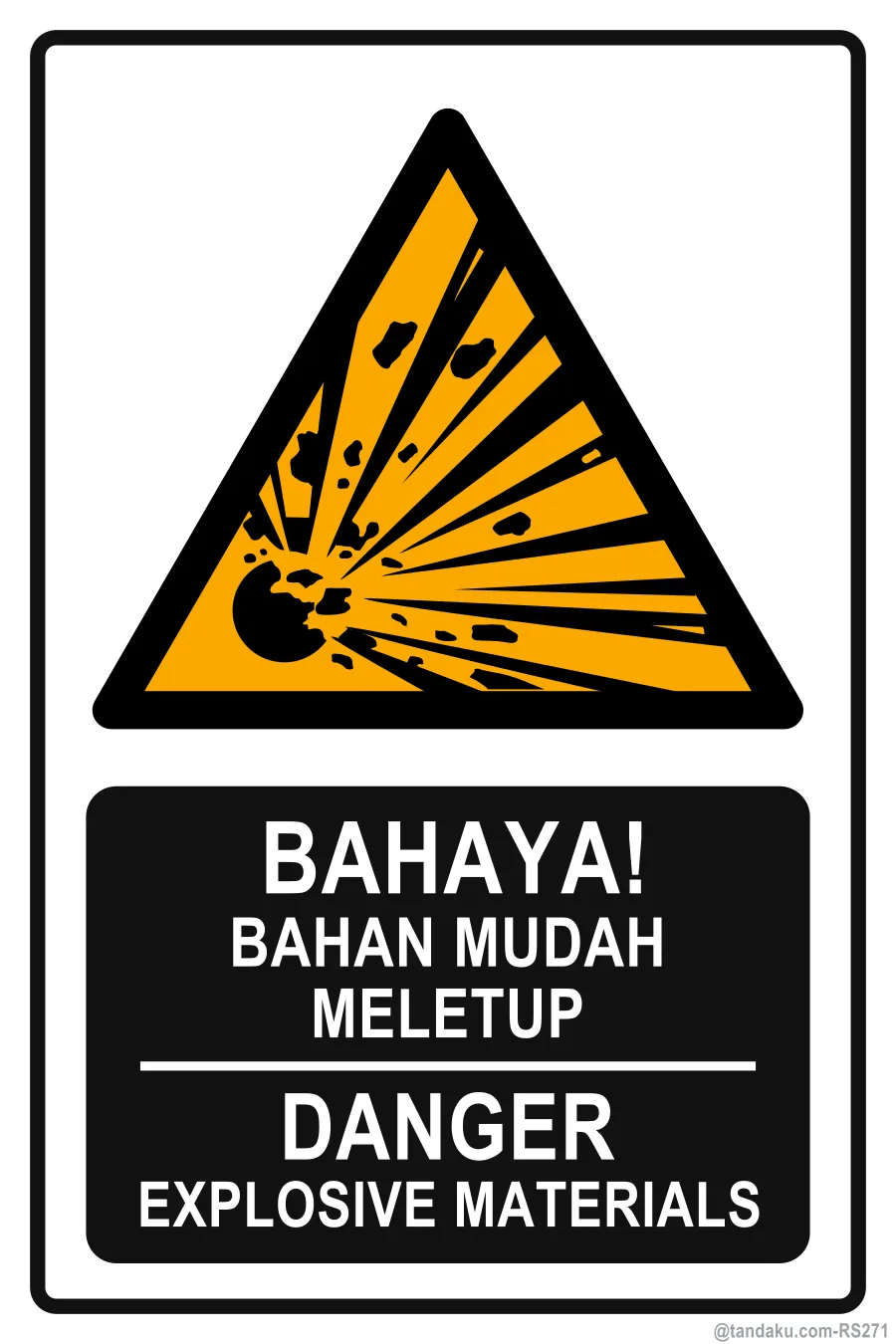Warning Explosive
