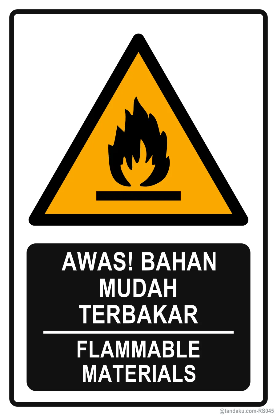Warning Flammable