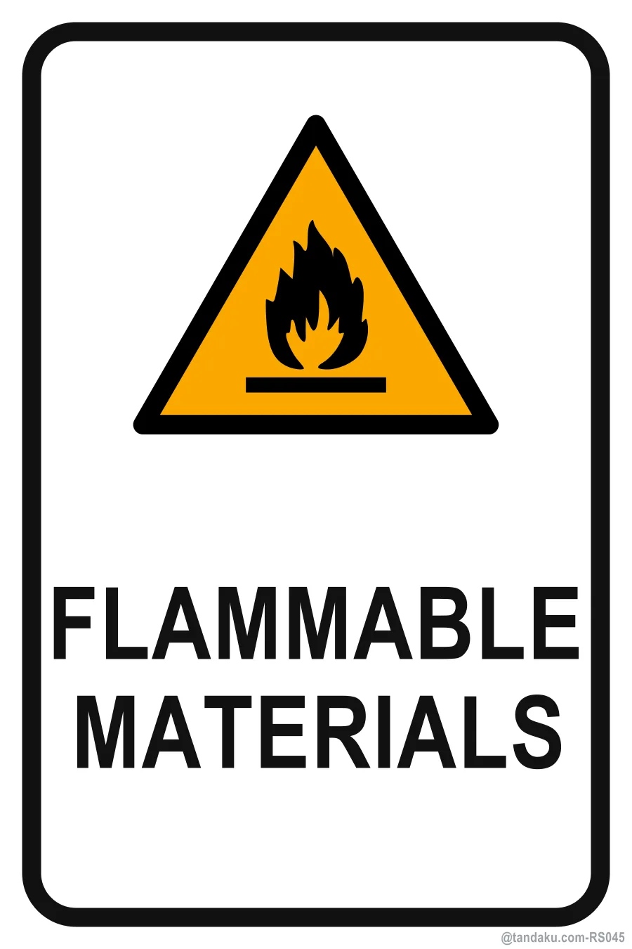 FLAMMABLE MATERIALS — English