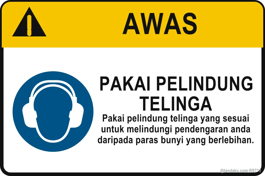 WEAR EAR PROTECTION — Bahasa Malaysia