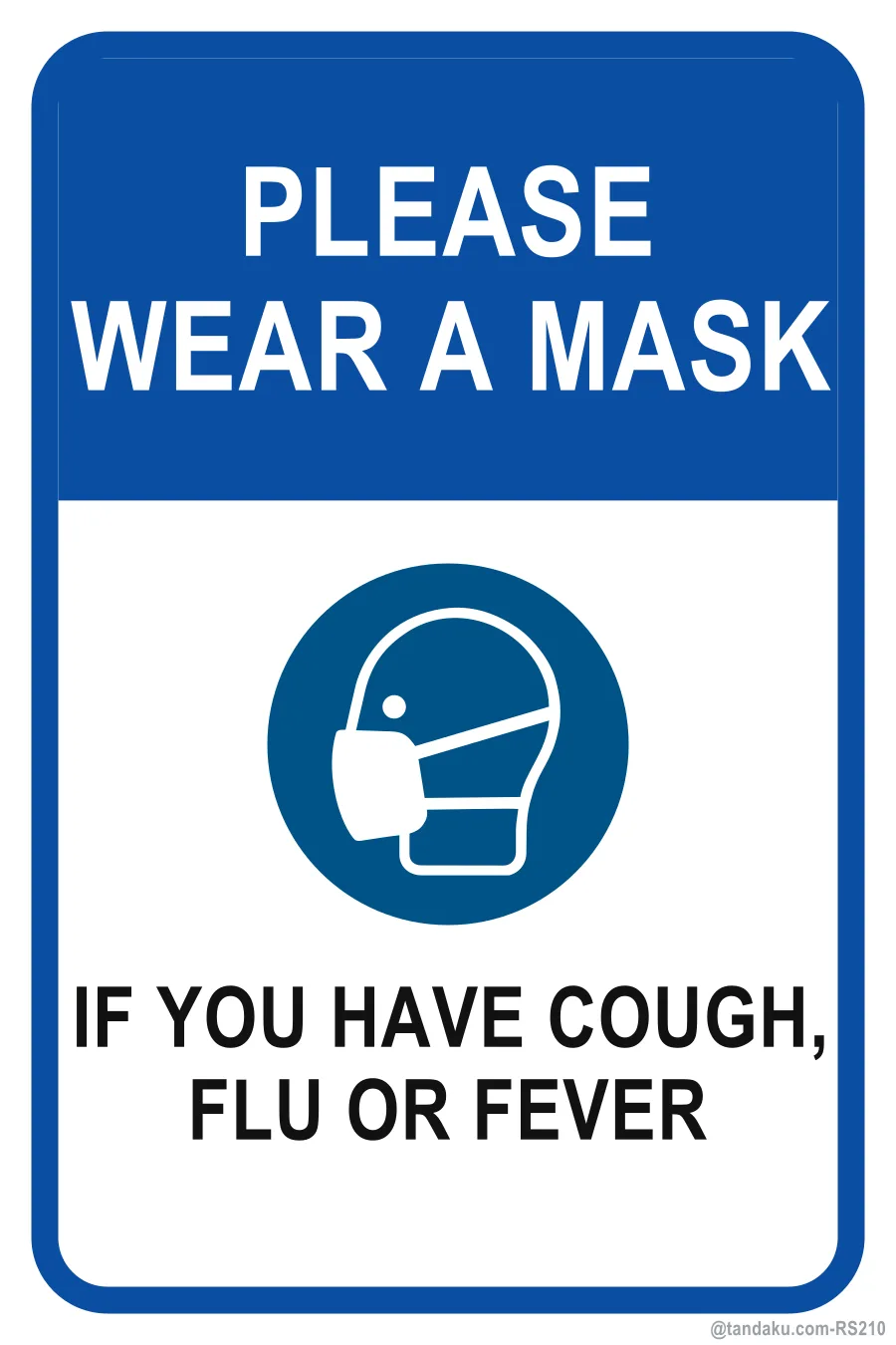 PLEASE WEAR A MASK — English