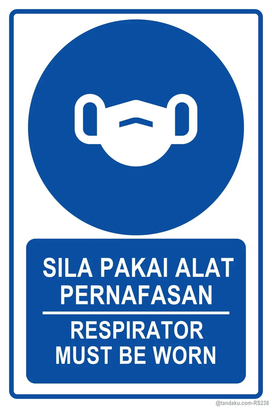 RESPIRATOR MUST BE WORN — BM + EN