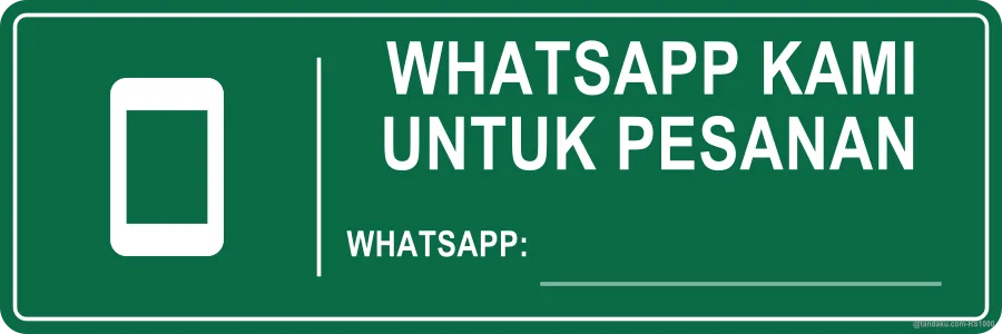 WHATSAPP US TO ORDER — Bahasa Malaysia